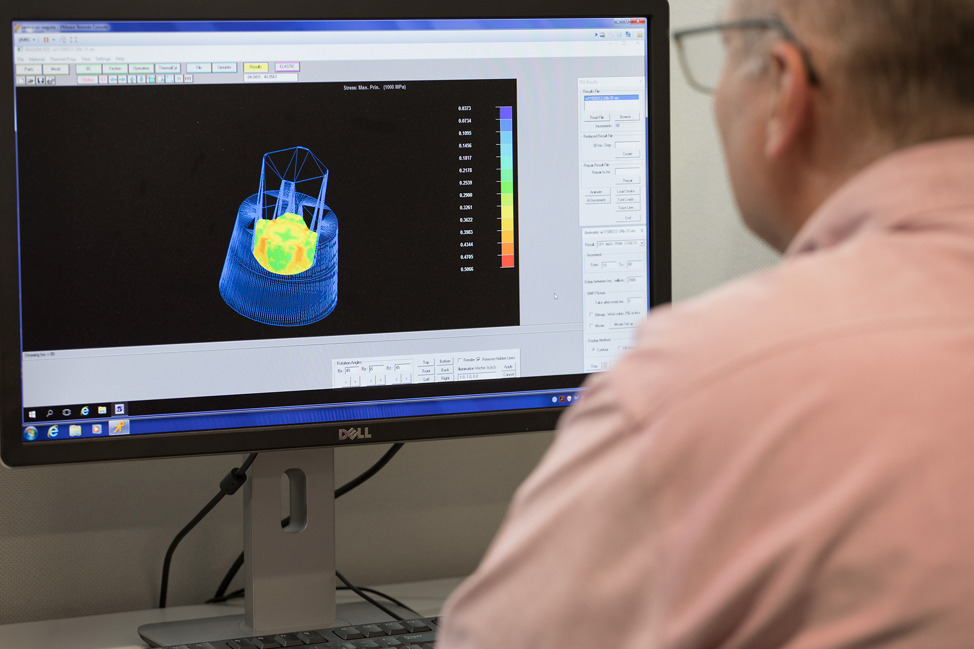 Ramco Production Engineer utilizing forming analysis software for die design verification